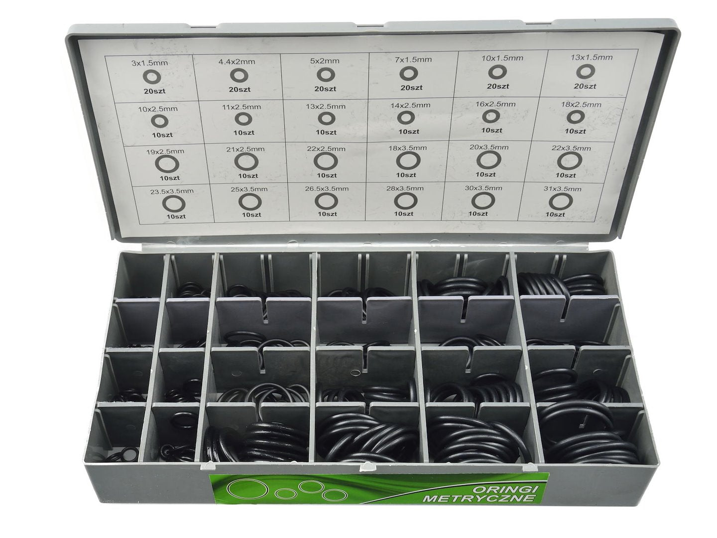 O-ring assortment, 900 pcs