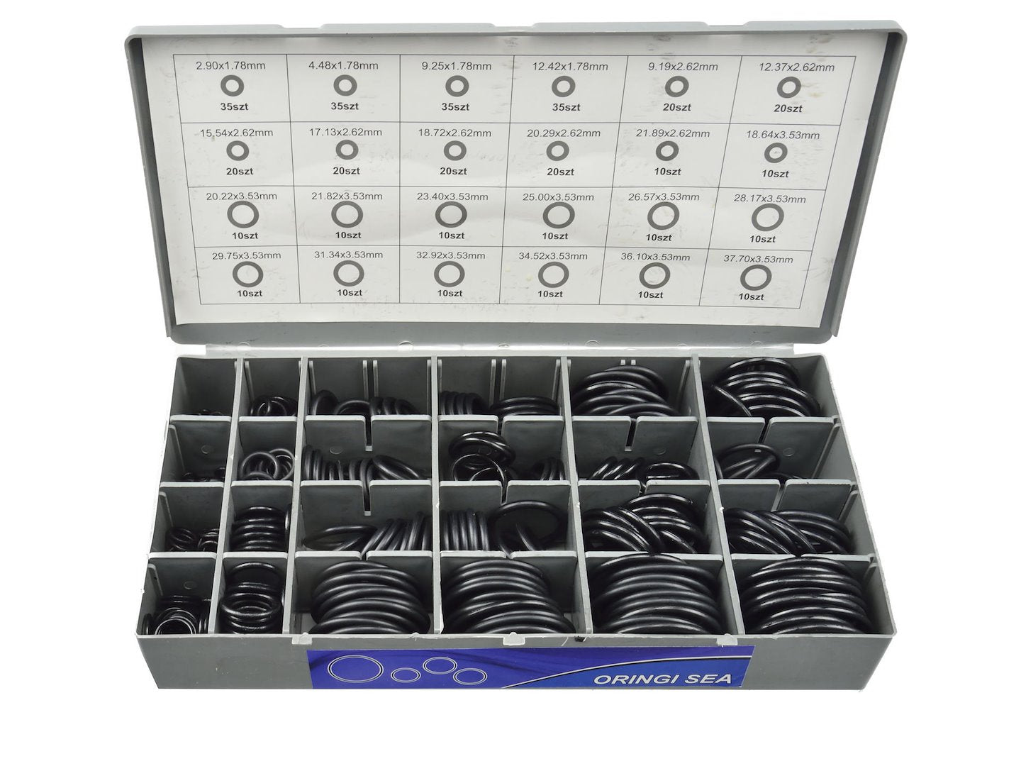 O-ring assortment, 900 pcs