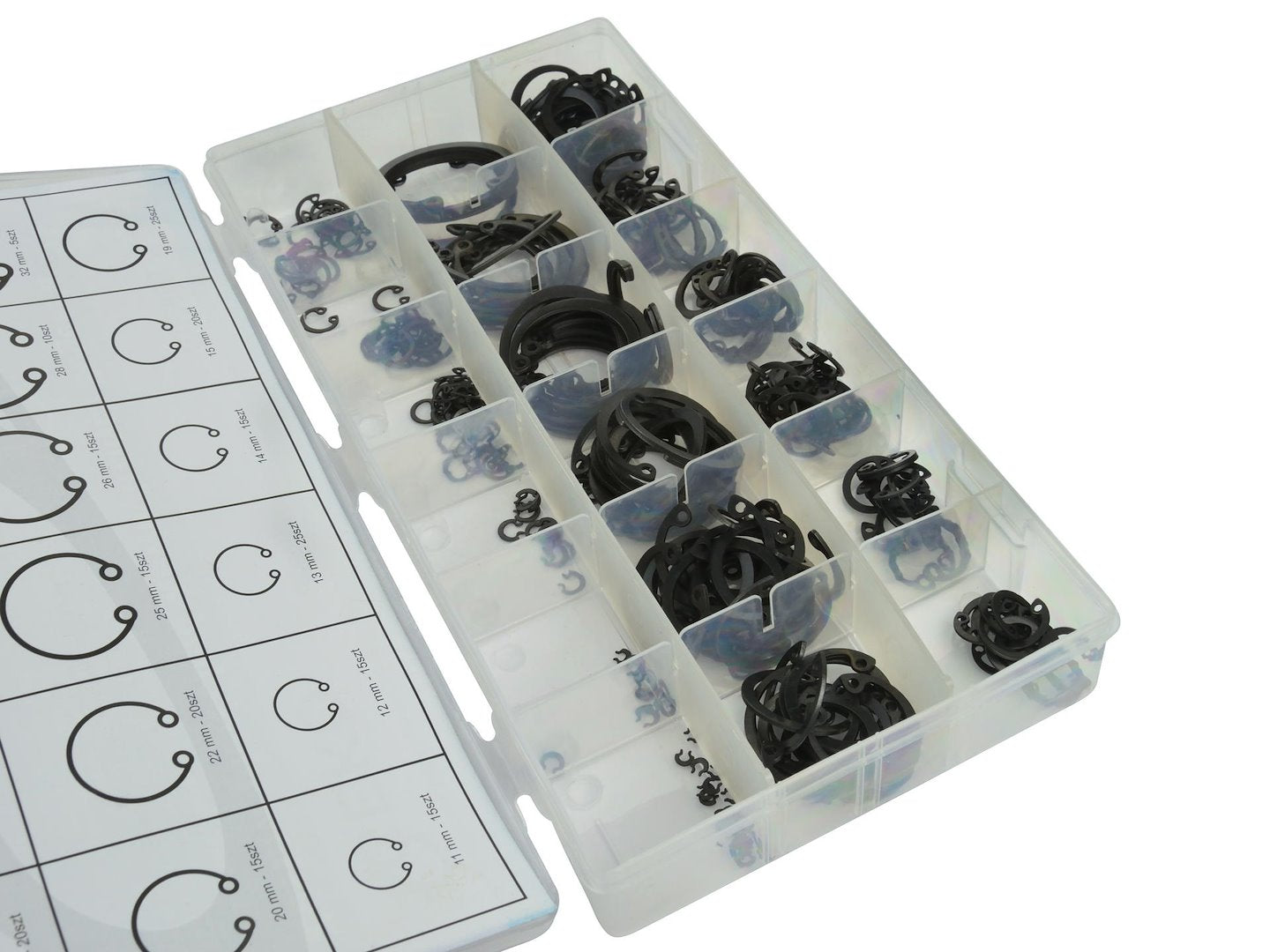 Seeger Internal Circlip Assortment, 300 pcs, 3–32 mm