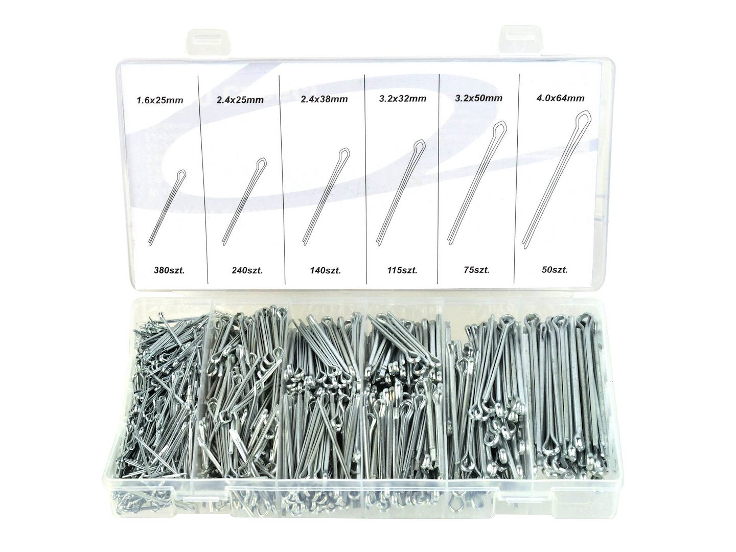 Cotter Pin Assortment, 1000 pcs