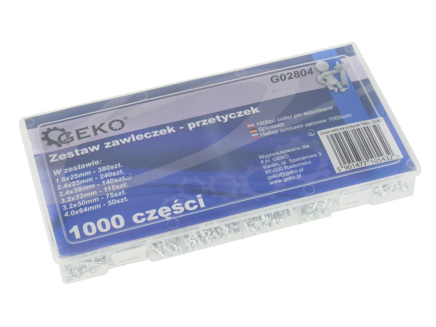 Cotter Pin Assortment, 1000 pcs