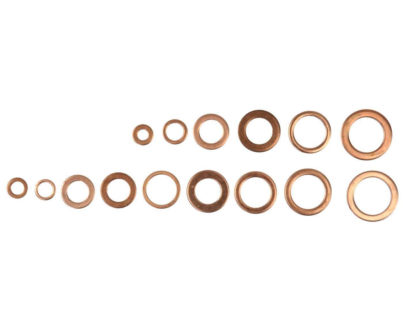 150-piece Metric Copper Washer Assortment