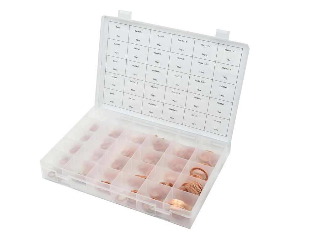 300-Piece Metric Copper Washer Assortment
