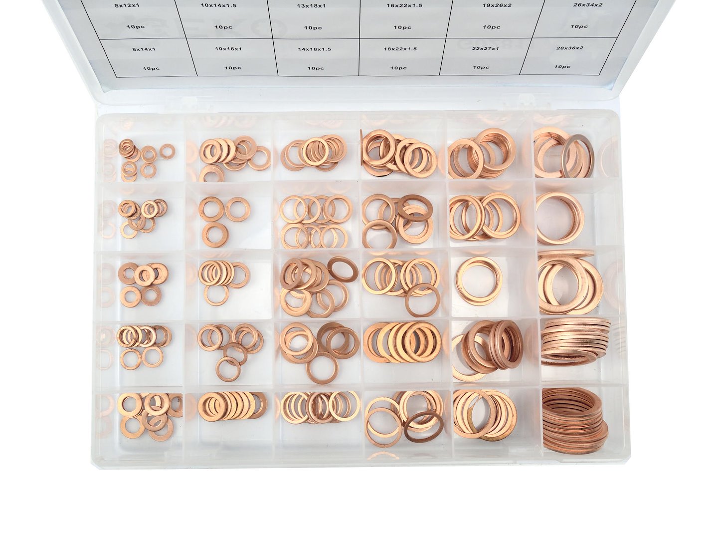 300-Piece Metric Copper Washer Assortment