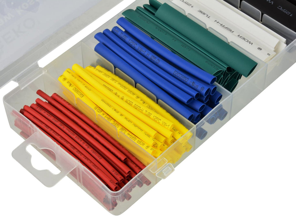 Assorted Heat-Shrink Tubing Kit, 128 pcs