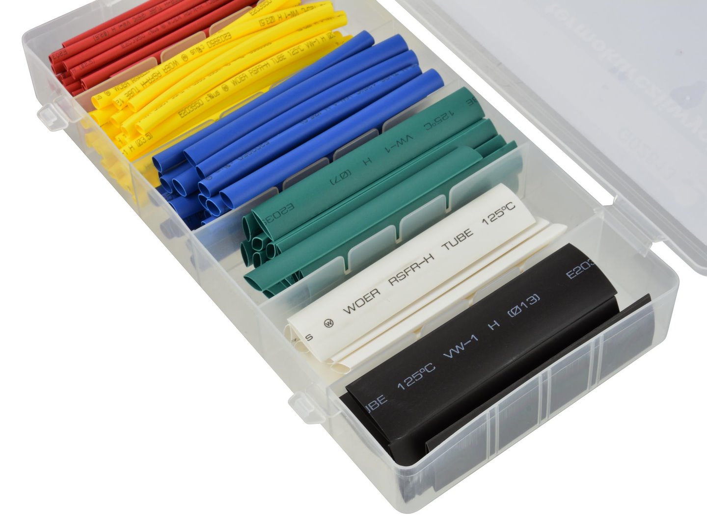 Assorted Heat-Shrink Tubing Kit, 128 pcs