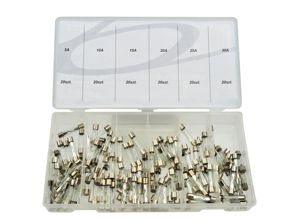 120-piece set of glass fuses