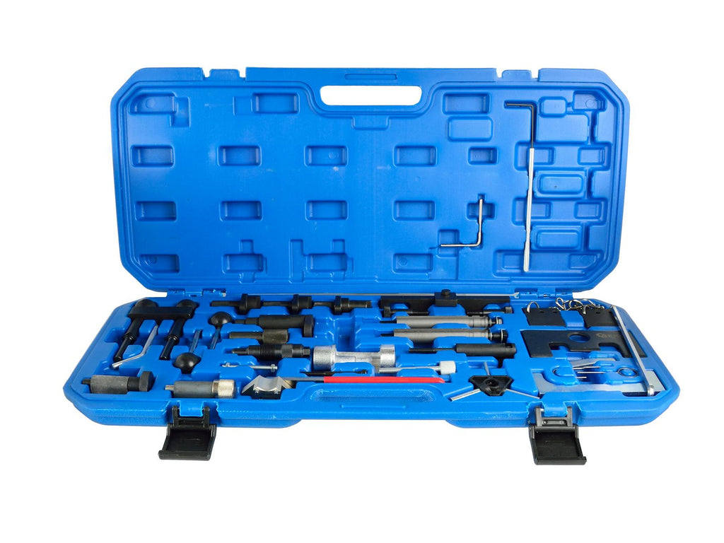 Engine timing tool set for VAG group (VW, Audi, Skoda) and Ford — big set
