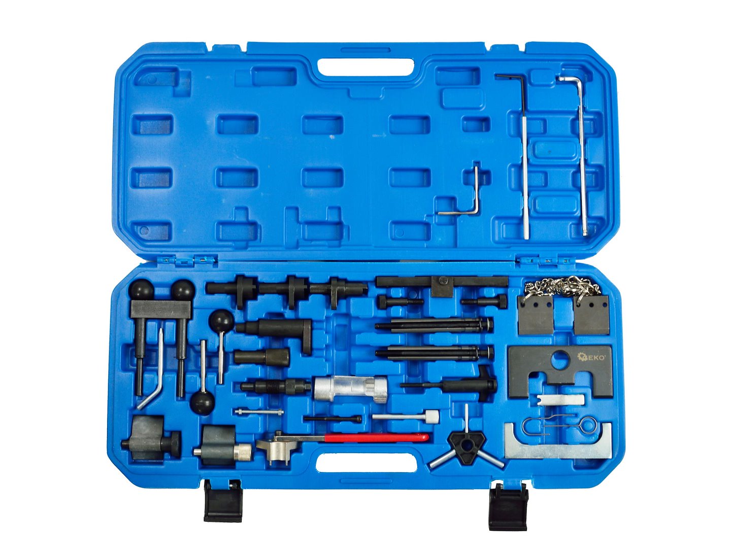 Engine timing tool set for VAG group (VW, Audi, Skoda) and Ford — big set