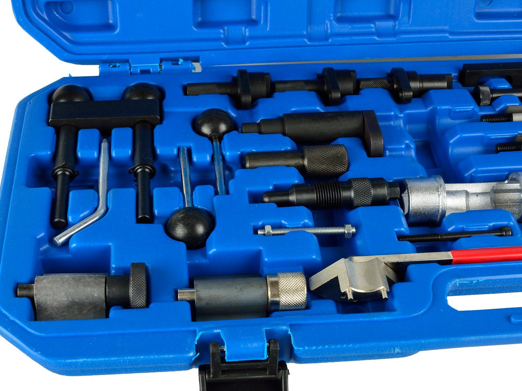 Engine timing tool set for VAG group (VW, Audi, Skoda) and Ford — big set
