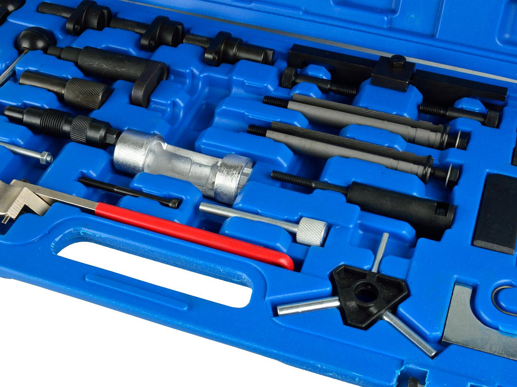 Engine timing tool set for VAG group (VW, Audi, Skoda) and Ford — big set