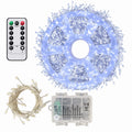 50 LED-iga külmvalge valguskett 1,5 m 8 funktsiooni ja kaugjuhtimispuldiga RC-K-2804