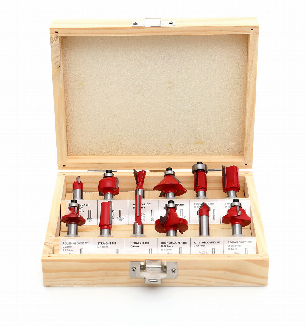 WOOD ROUTER BITS 12PCS KD10282 (D20)