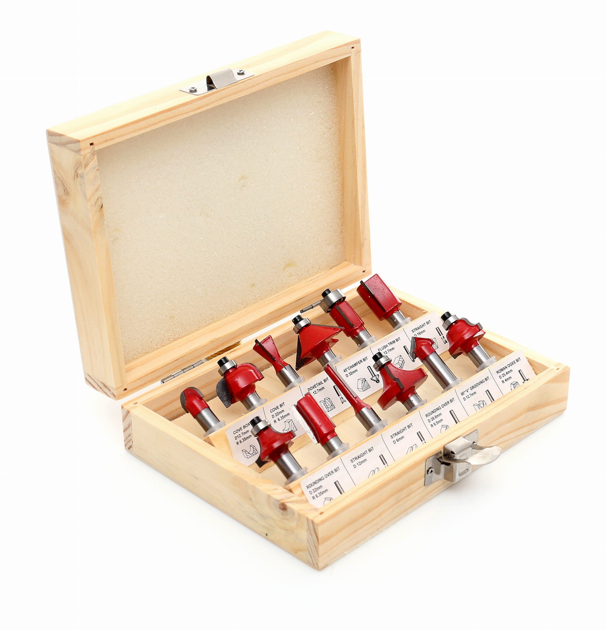 WOOD ROUTER BITS 12PCS KD10282 (D20)