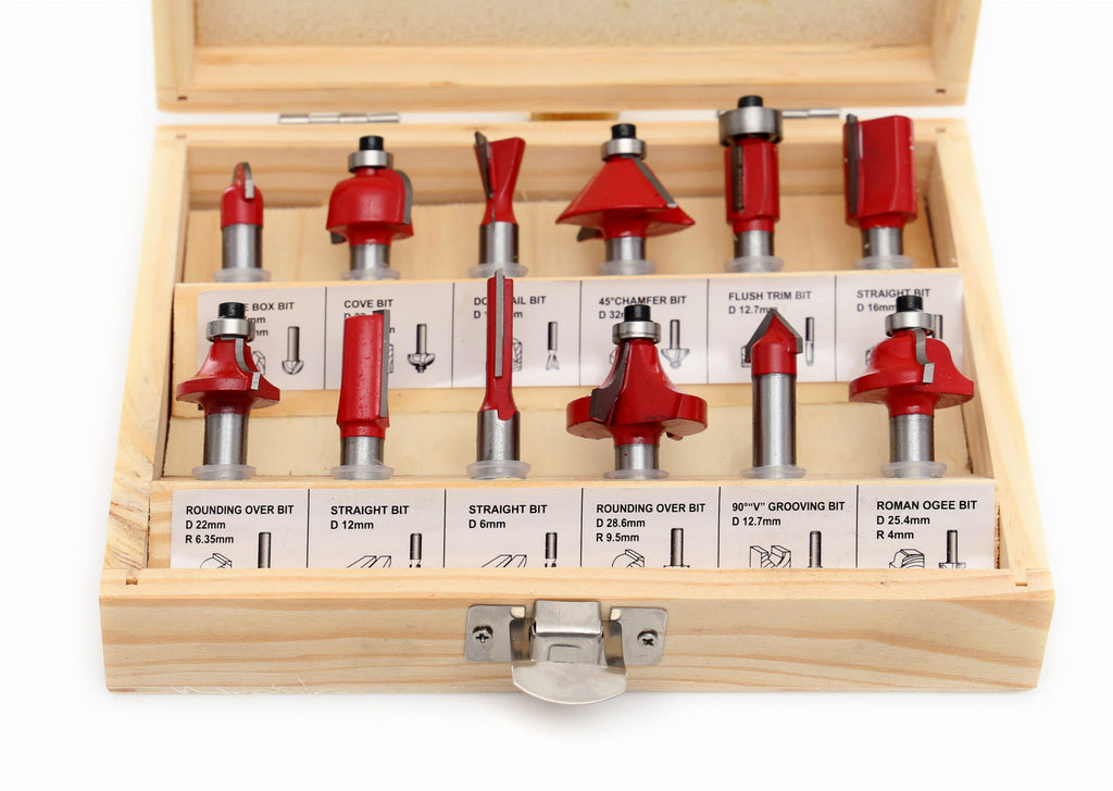 WOOD ROUTER BITS 12PCS KD10282 (D20)