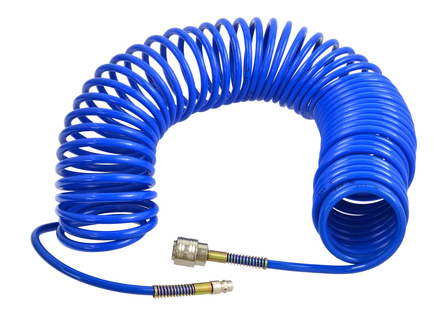 PU Air Hose 5x8 (5mm/8mm), 20m, Blue, with European Quick Connectors