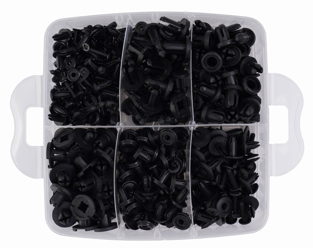 Set of 630 pcs of upholstery pins, dowels, clips + remover and pullers KD10612
