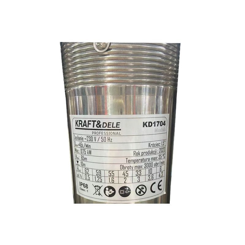 SCREW SUBMERSIBLE PUMP 65M 0.75kW KD1704