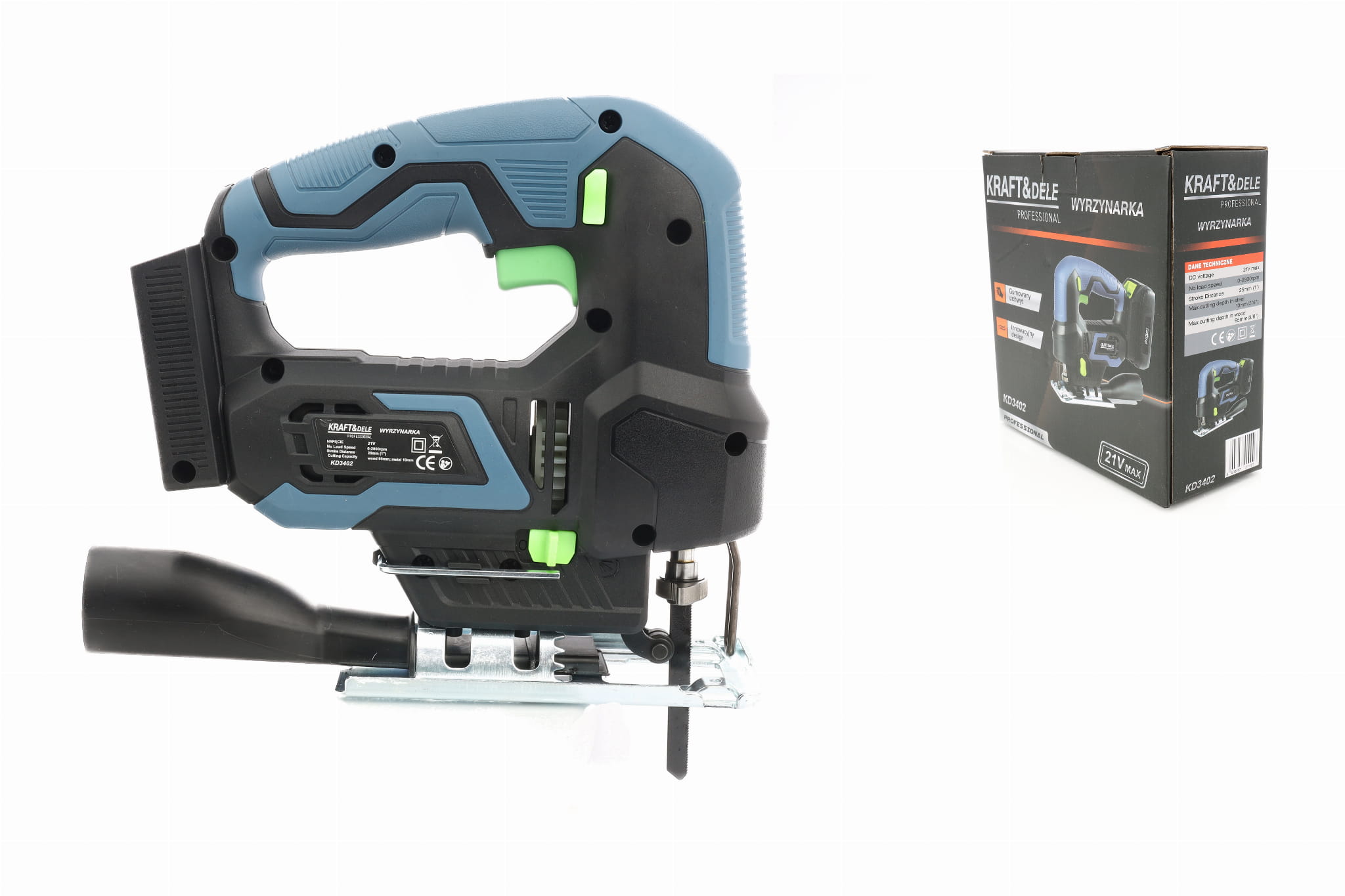 CORDLESS JIGSAW + BLADES KD3402