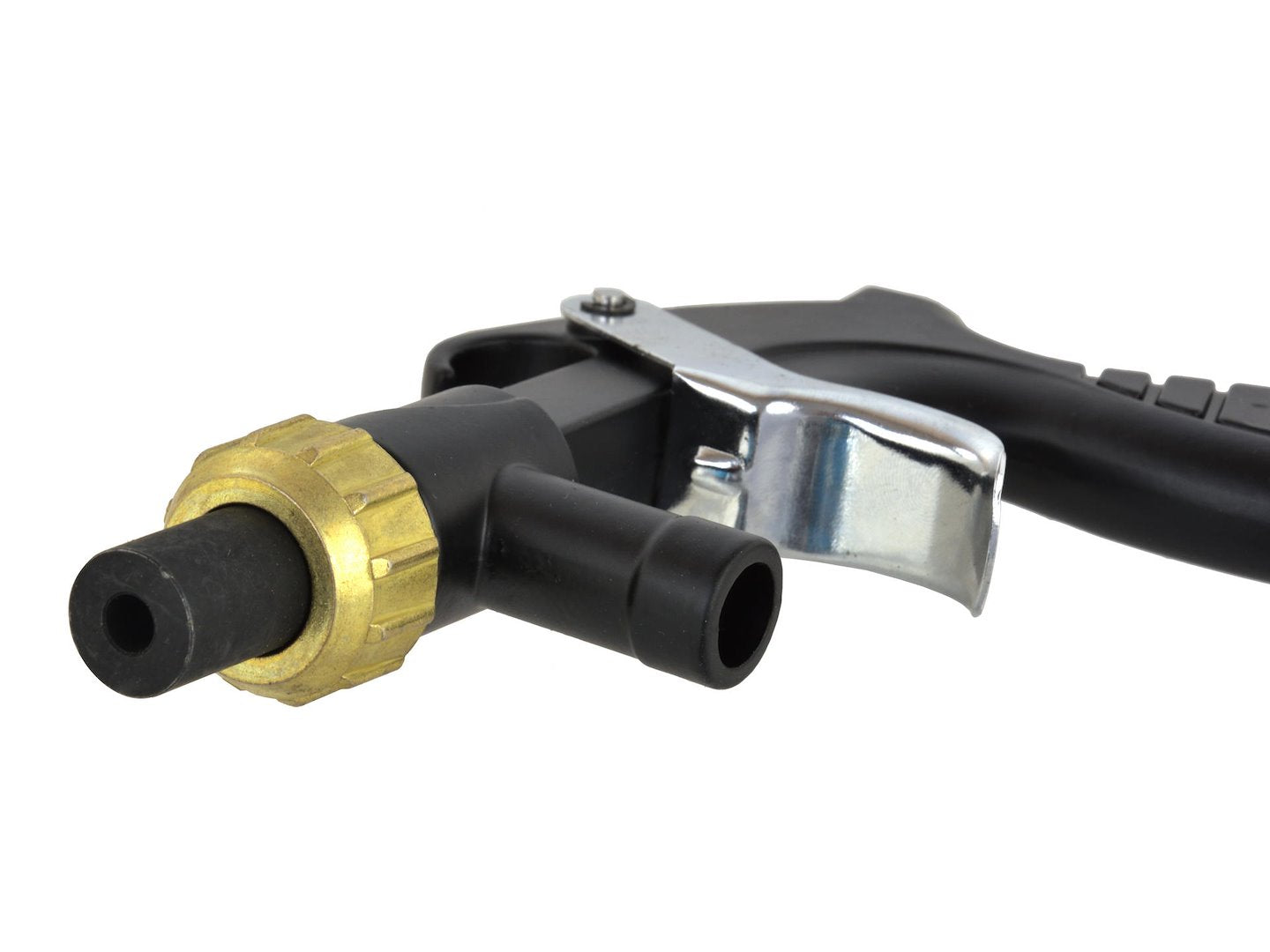 Sandblasting gun with metal and ceramic nozzles and suction hose
