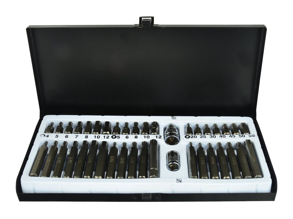 40-piece Hex, Spline & Torx Bit Set in Metal Box