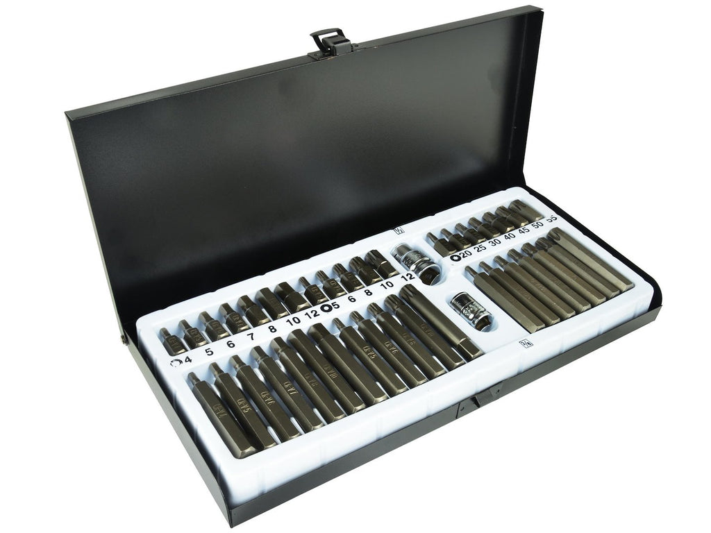 40-piece Hex, Spline & Torx Bit Set in Metal Box
