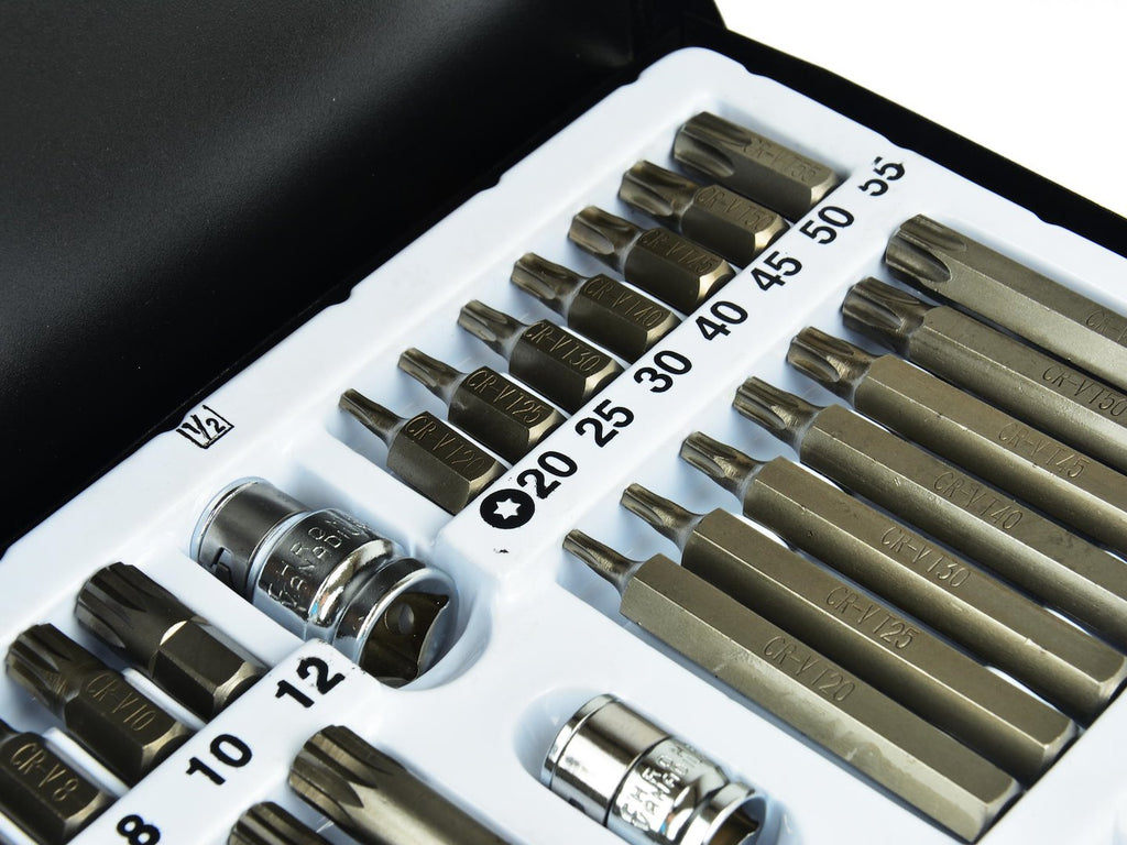 40-piece Hex, Spline & Torx Bit Set in Metal Box