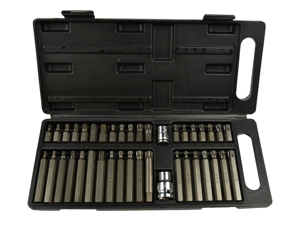 41-piece Hex, Spline & Torx Bit Set in Plastic Box