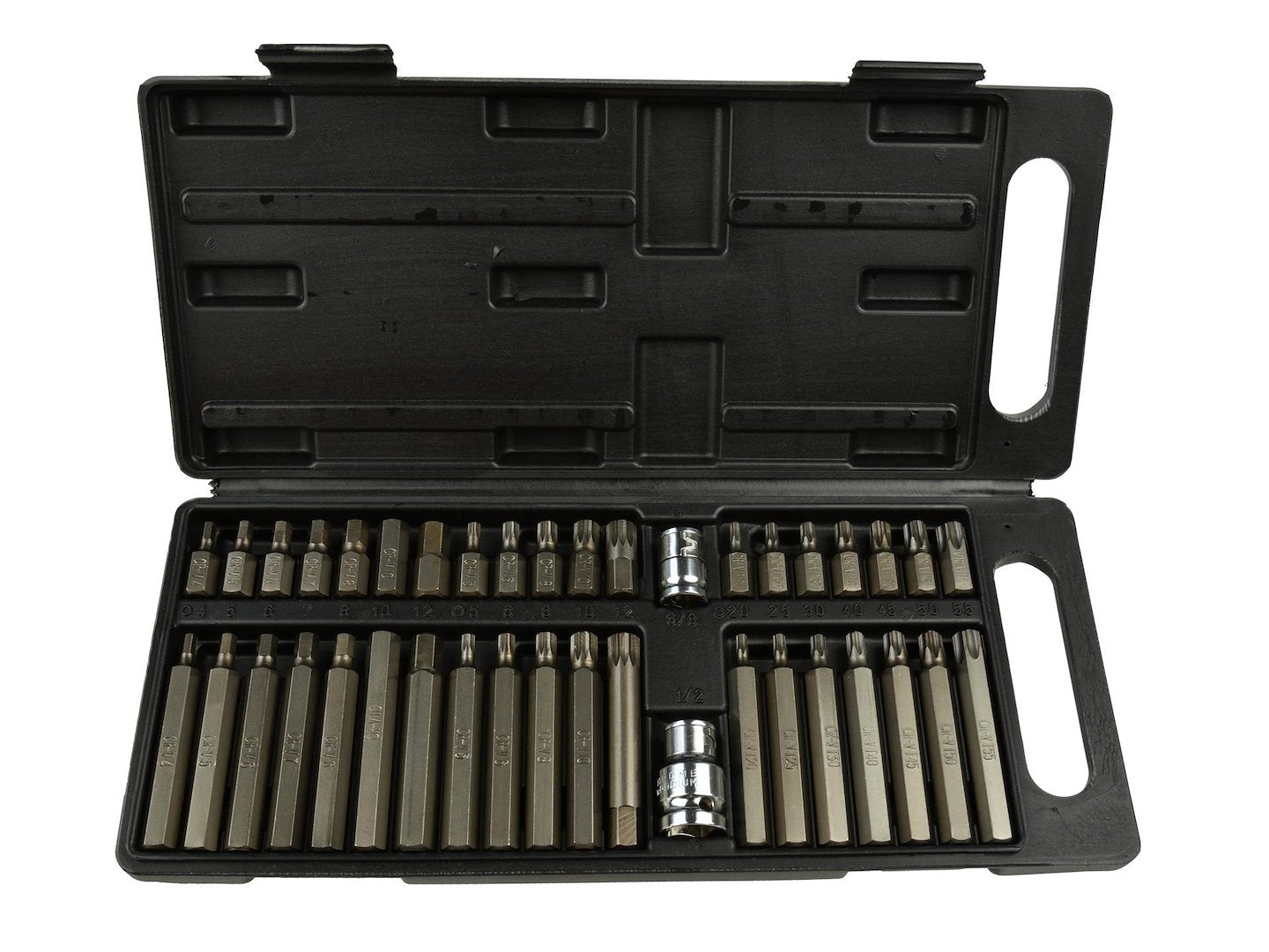41-piece Hex, Spline & Torx Bit Set in Plastic Box