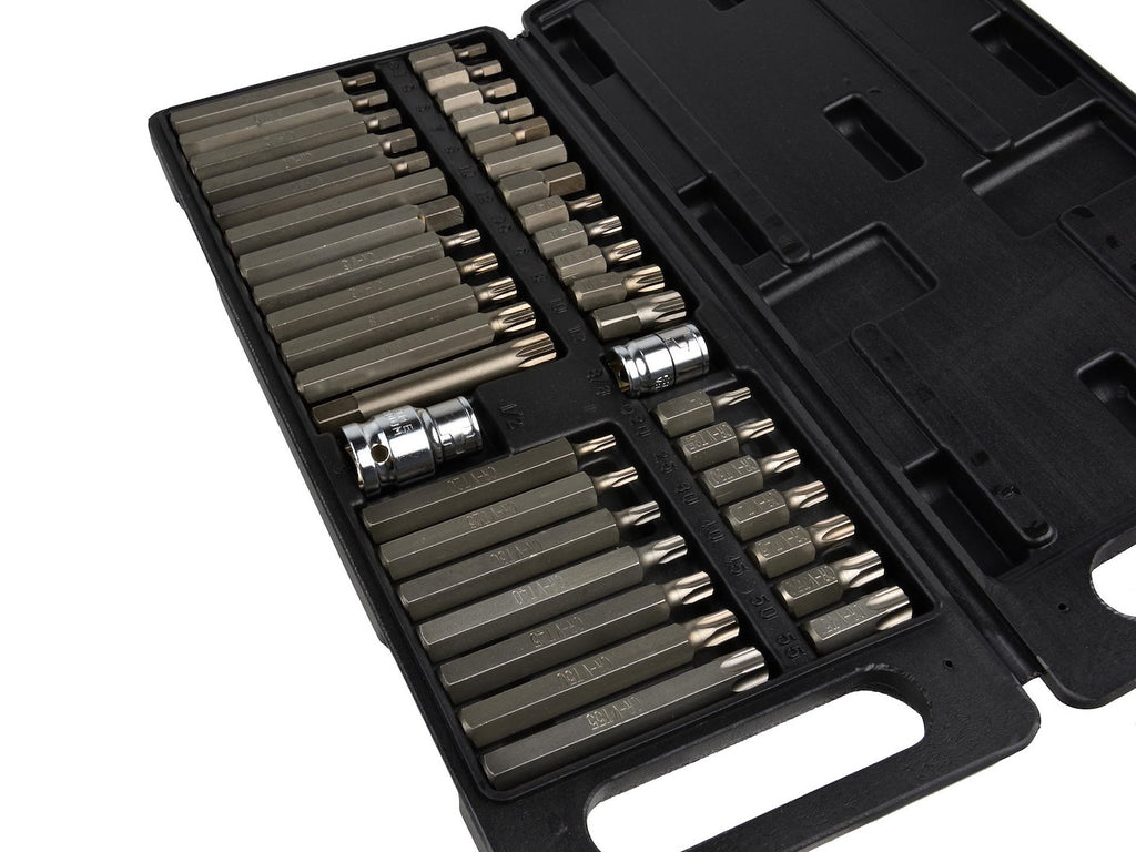 41-piece Hex, Spline & Torx Bit Set in Plastic Box