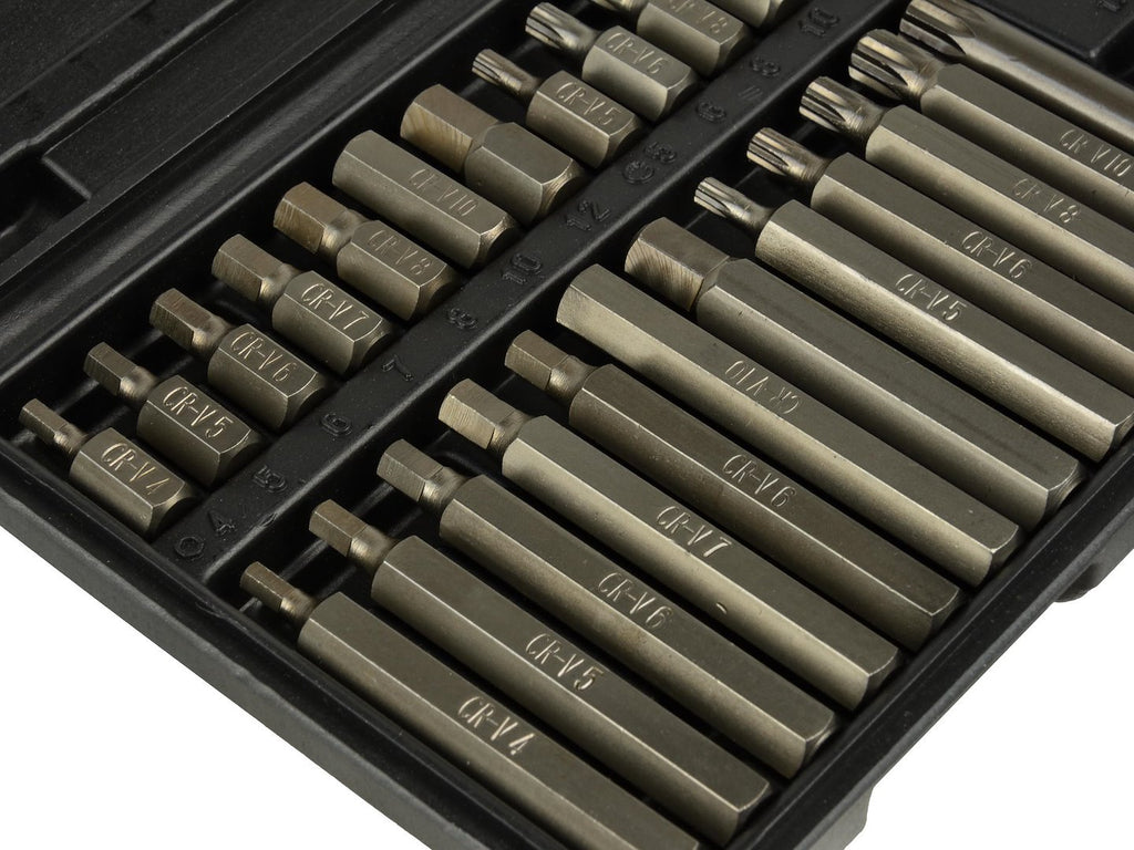 41-piece Hex, Spline & Torx Bit Set in Plastic Box