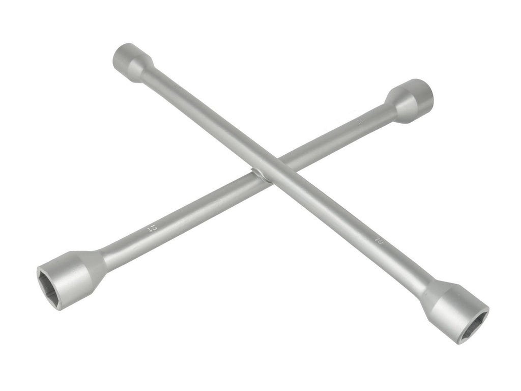 Cross-rim wrench, chrome-plated, 17/19/21/22 mm, 14"
