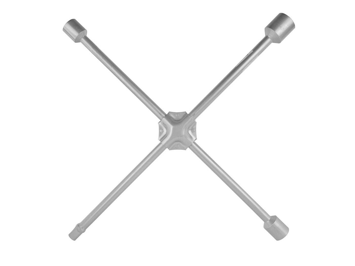 Cross rim wrench with clip, sockets: 24 mm, 27 mm, 30 mm and 3/4\"