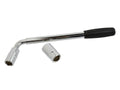 L-type wrench with 17x19 mm and 21x23 mm sockets