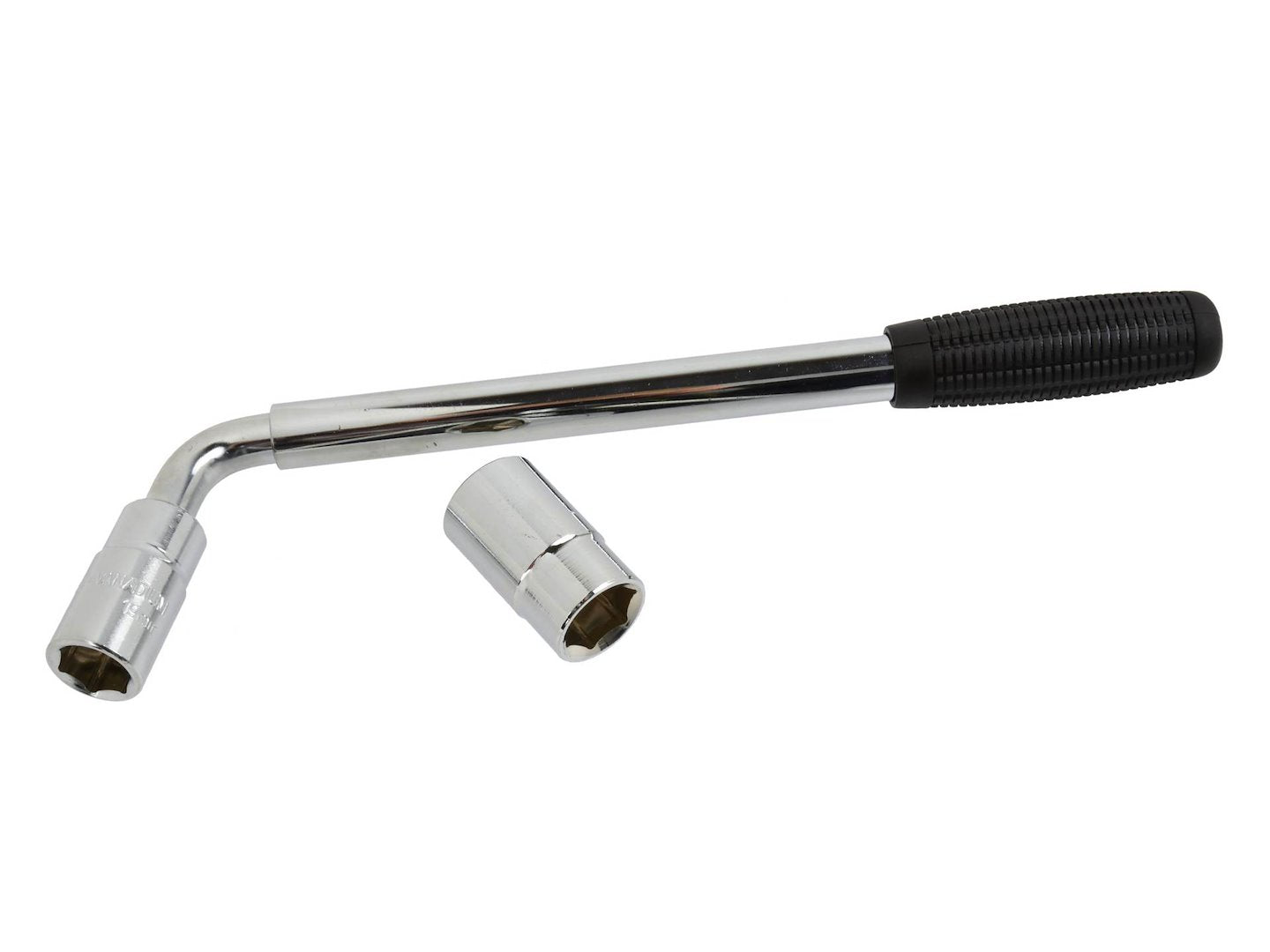 L-type wrench with 17x19 mm and 21x23 mm sockets