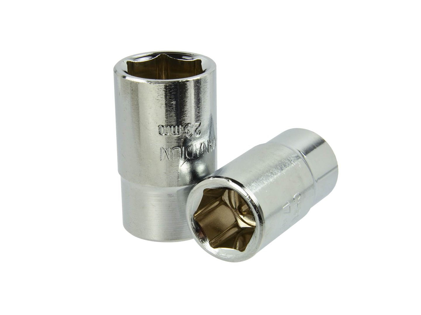 L-type wrench with 17x19 mm and 21x23 mm sockets