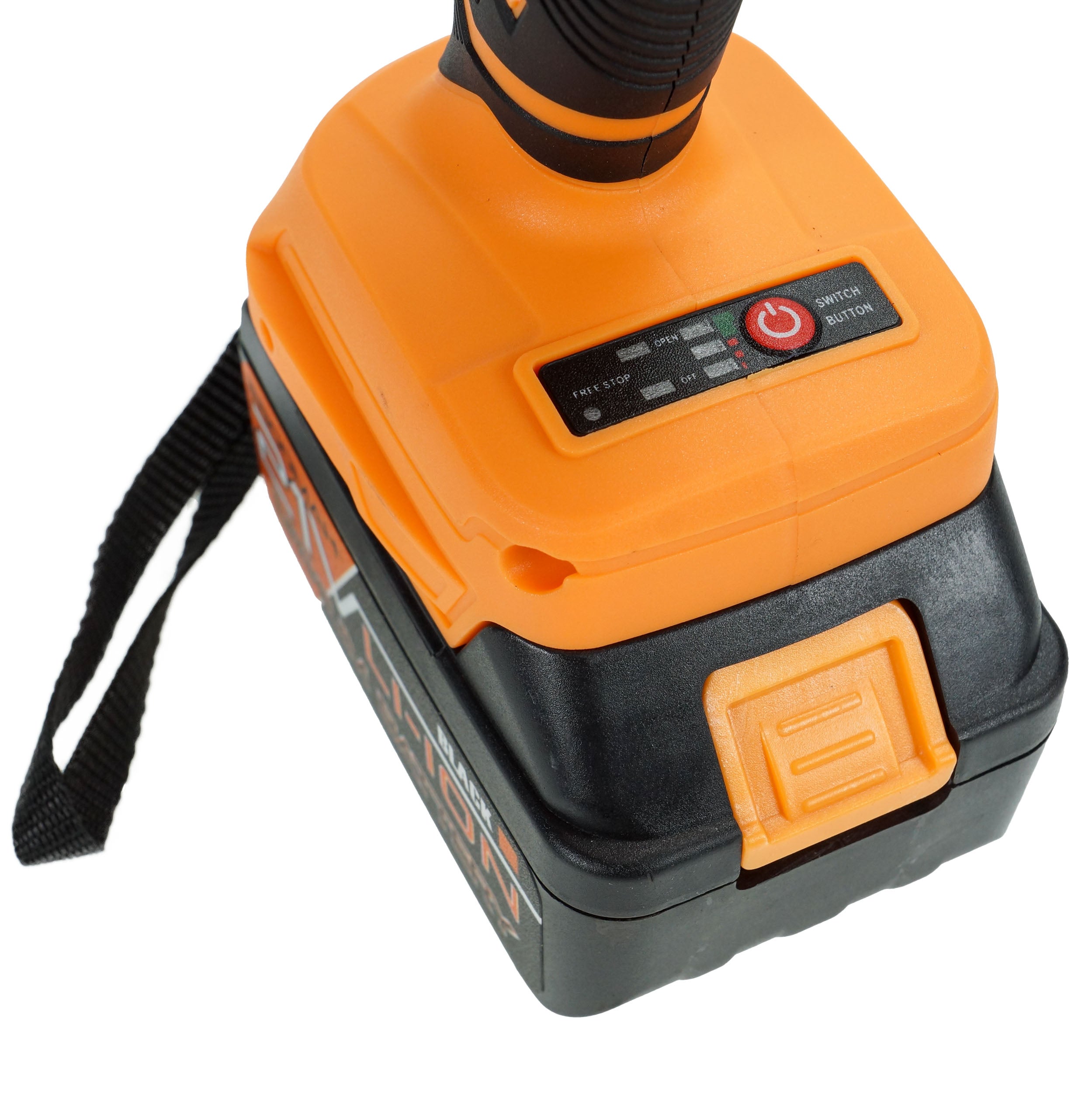 Juhtmeta löökmutrivõti 24V, 4Ah x2 akuga, Black, ratastele