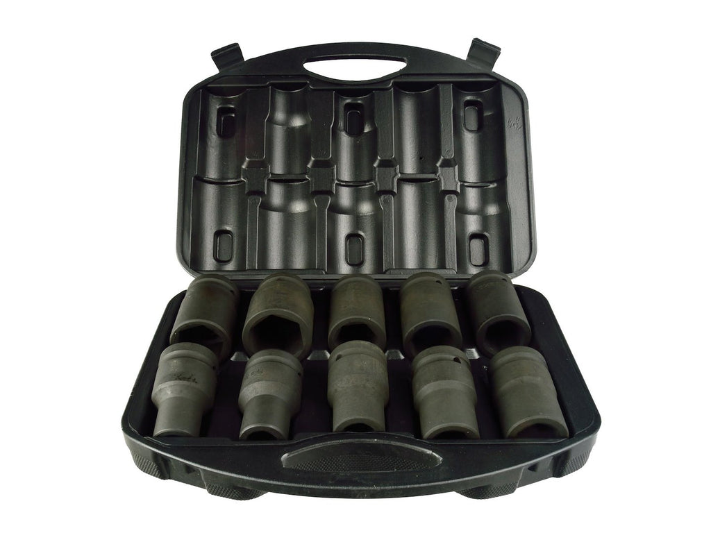 Labor-saving 10-piece impact socket set, 1’’ drive, CRV