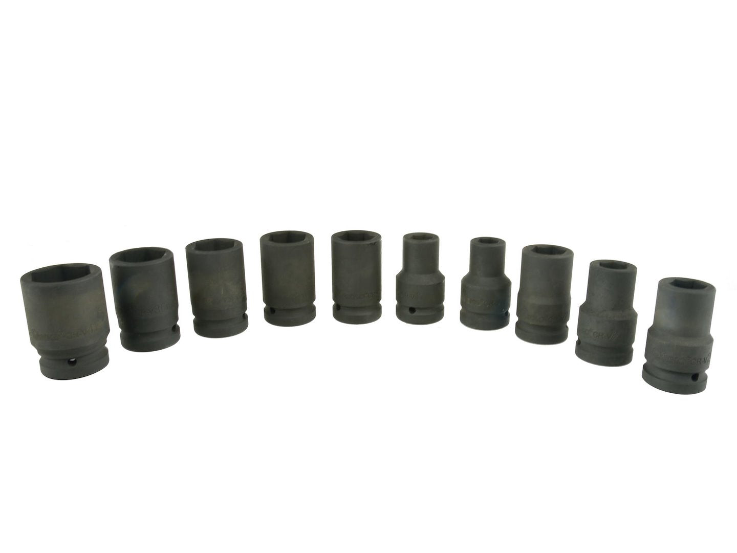 Labor-saving 10-piece impact socket set, 1’’ drive, CRV