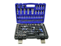 GEKO Mechanics Tool Set, Polished CrV, 108 pcs, 1/2" & 1/4" Drive