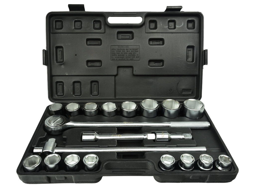 6-Point Socket Set, 3/4" Drive, 19–50 mm, 21 pcs
