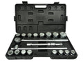 6-Point Socket Set, 3/4" Drive, 19–50 mm, 21 pcs