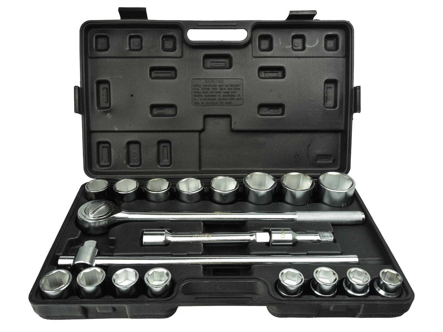 6-Point Socket Set, 3/4" Drive, 19–50 mm, 21 pcs