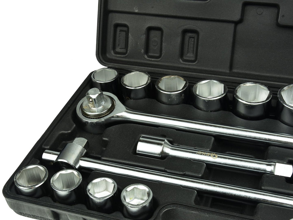 6-Point Socket Set, 3/4" Drive, 19–50 mm, 21 pcs
