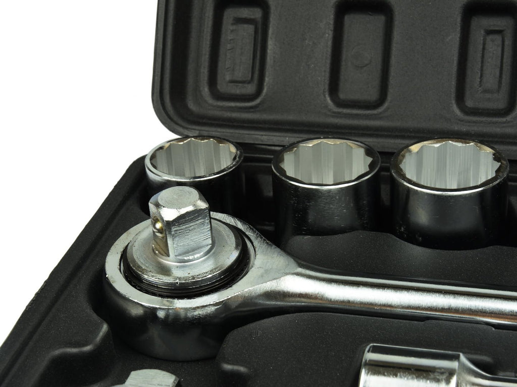 12-Point Socket Set, 3/4" Drive, 19-50 mm, 21 pcs