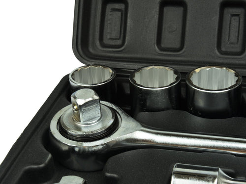 12-Point Socket Set, 3/4" Drive, 19-50 mm, 21 pcs