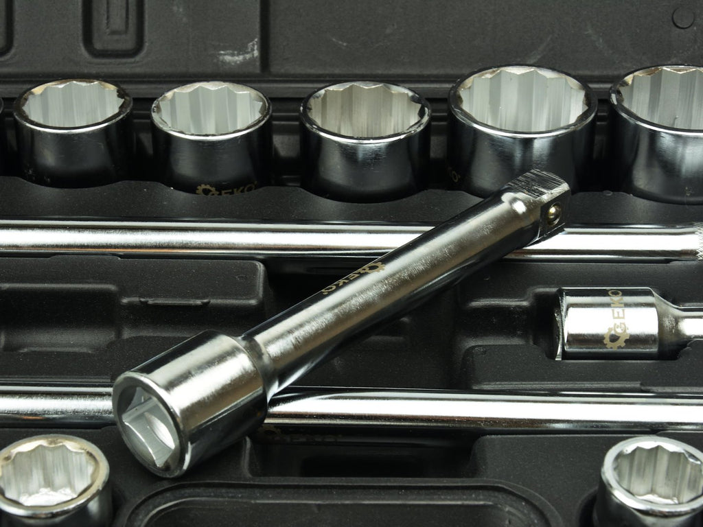 12-Point Socket Set, 3/4" Drive, 19-50 mm, 21 pcs