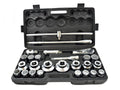 12-Point Socket Set, 3/4" & 1" Drive, 21-65 mm, 26 pcs