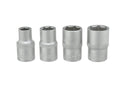 4-piece 1/2" 10-19 mm Cr-V Socket Set