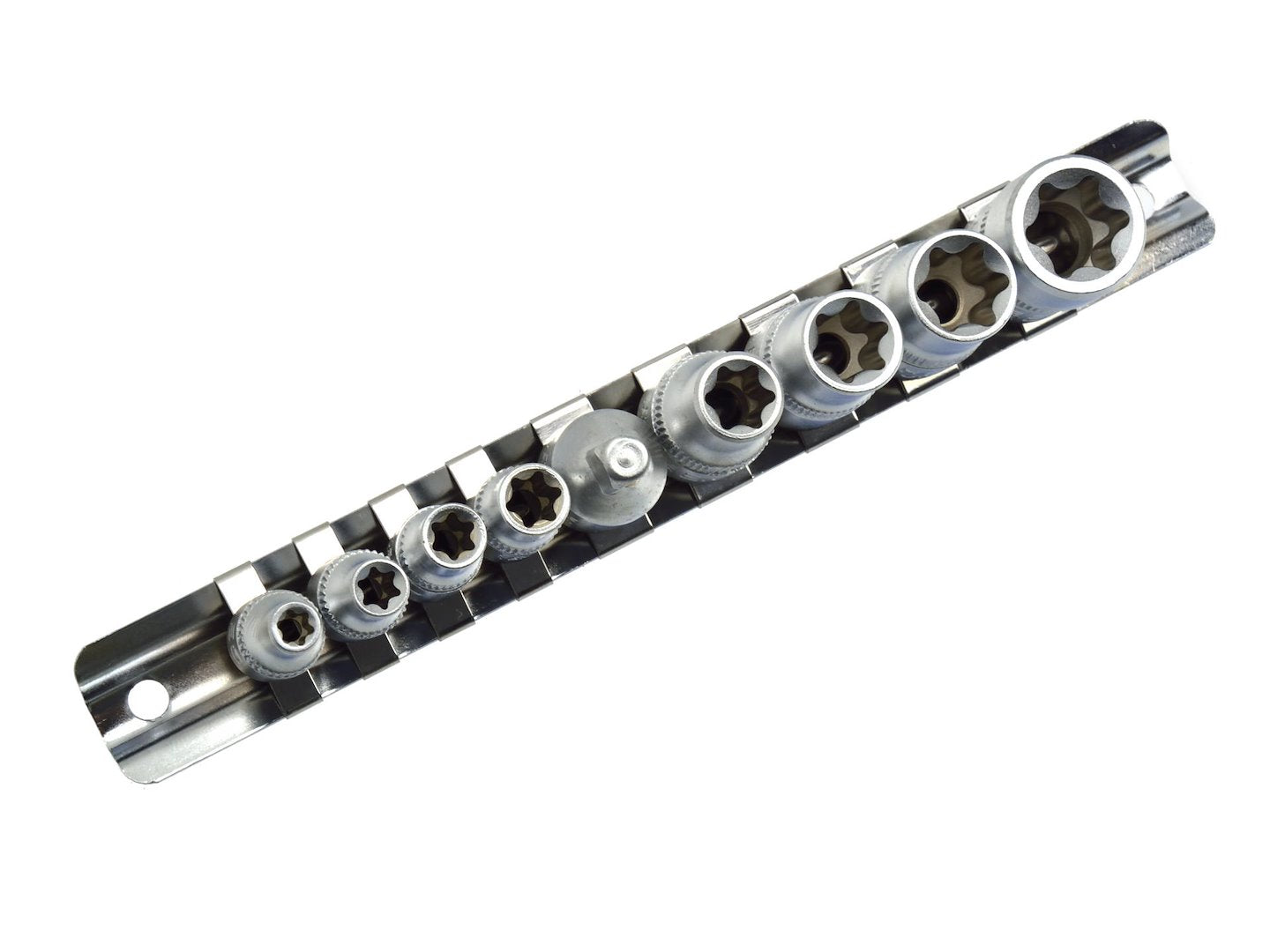 TORX Socket Set E5-E16 CrV 1/4" & 3/8" Drive, 9 pcs